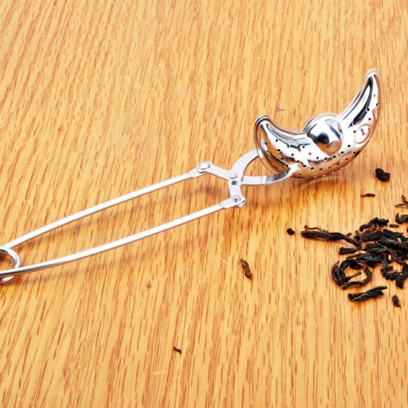 Håndholdt måne tekanne hjerte te infuser rustfritt stål sfære netting sil kaffe urte krydder filter diffuser te ball 4pc/ lot