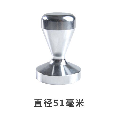 Aluminum alloy 51 mm tamping machine manual coffee powder hammer coffee barista tool machine accessories tool pad: 51mm