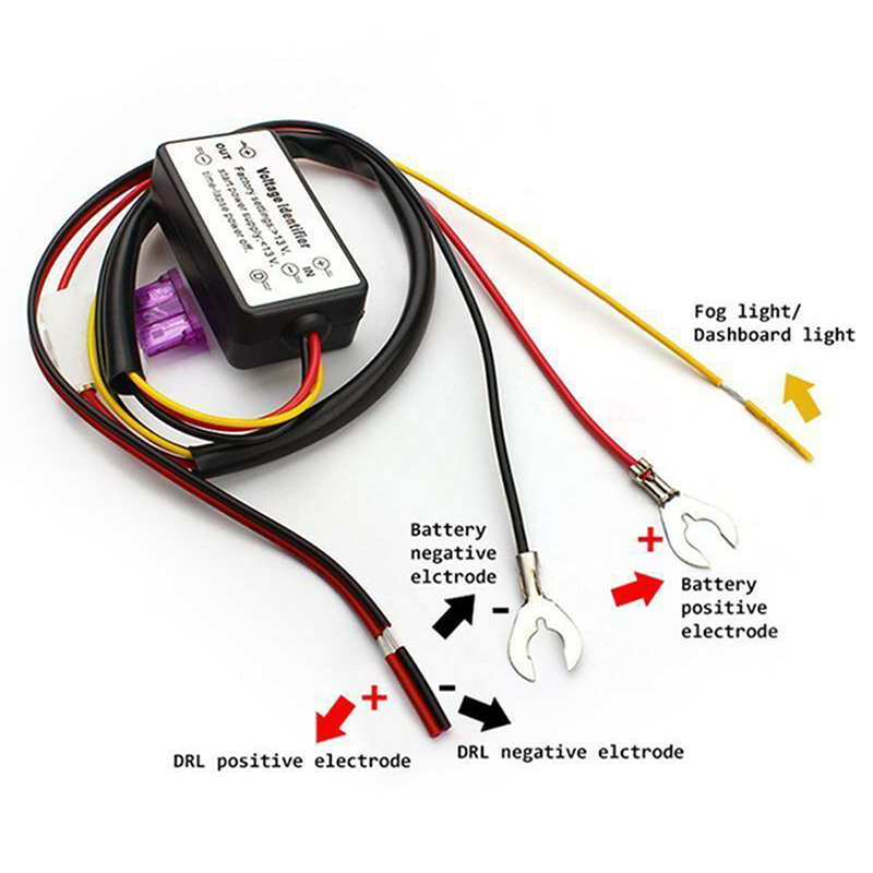 Auto Led-dagrijverlichting Automatische On/Off Controller Module Drl Relais Kits
