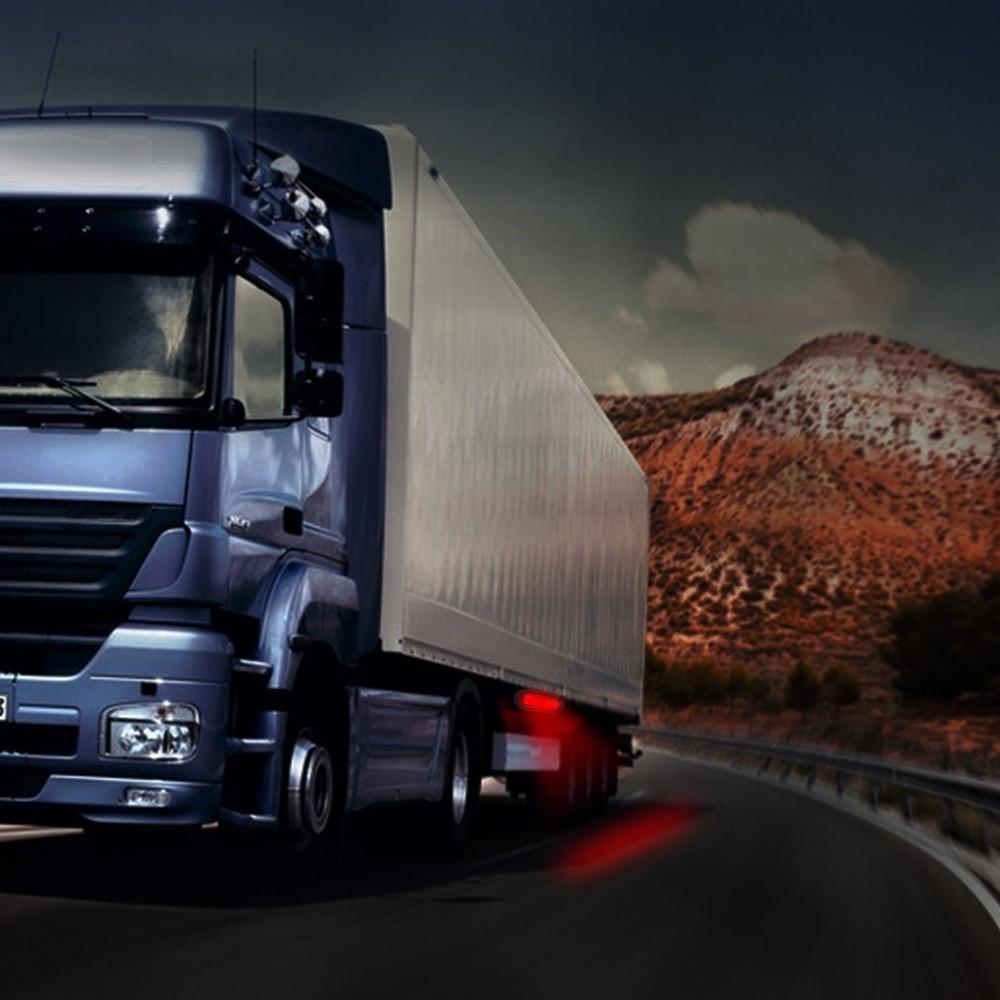 2PCS Red Oval Sealed LED Turn Signal and Parking Light Kit For Truck Trailer Turn Stop And Tail Light Waterproof