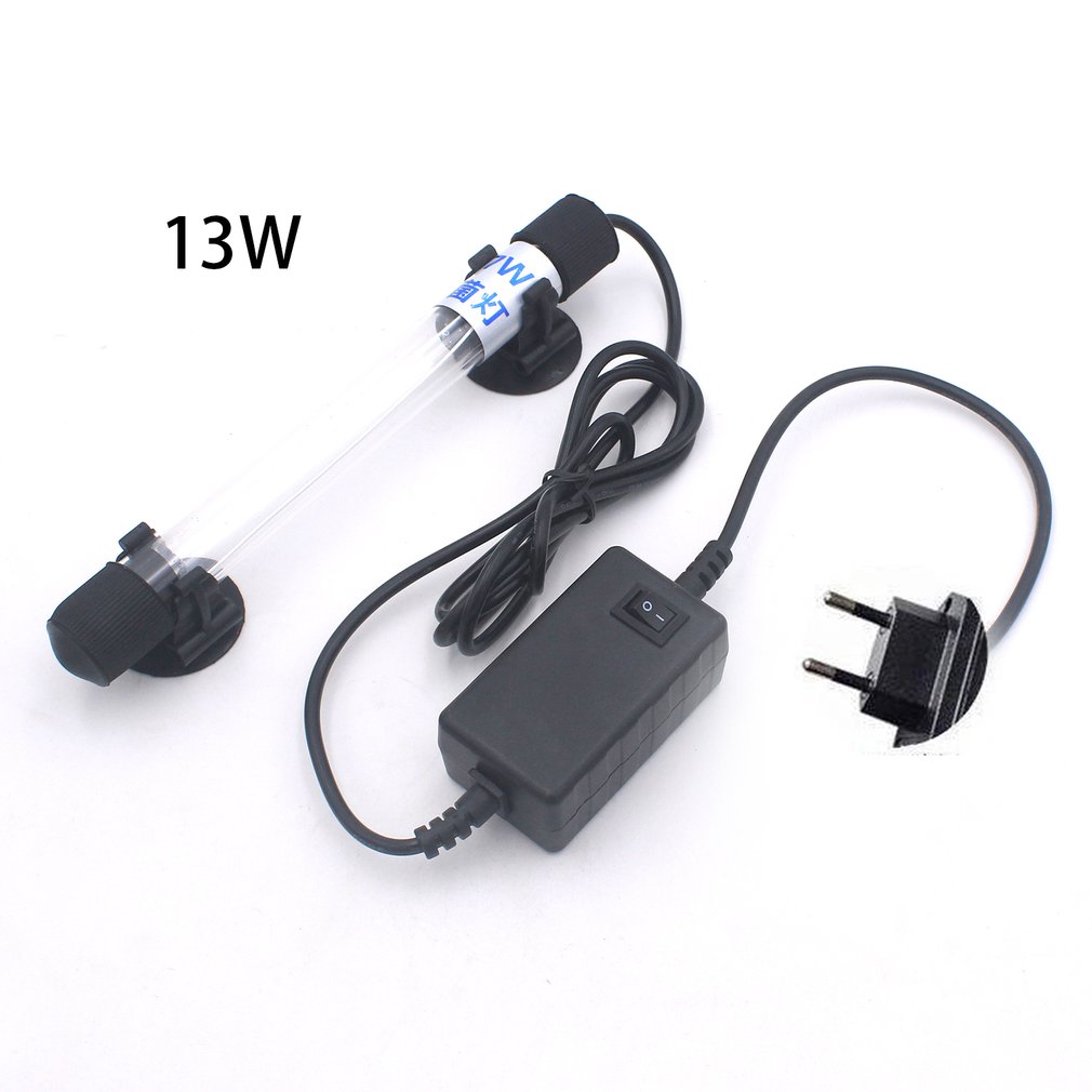 Practical Waterproof UV Sterilizer Submersible UV Lamp UV Water Purification Lighting Fish Tank Aquarium Light EU: Default Title