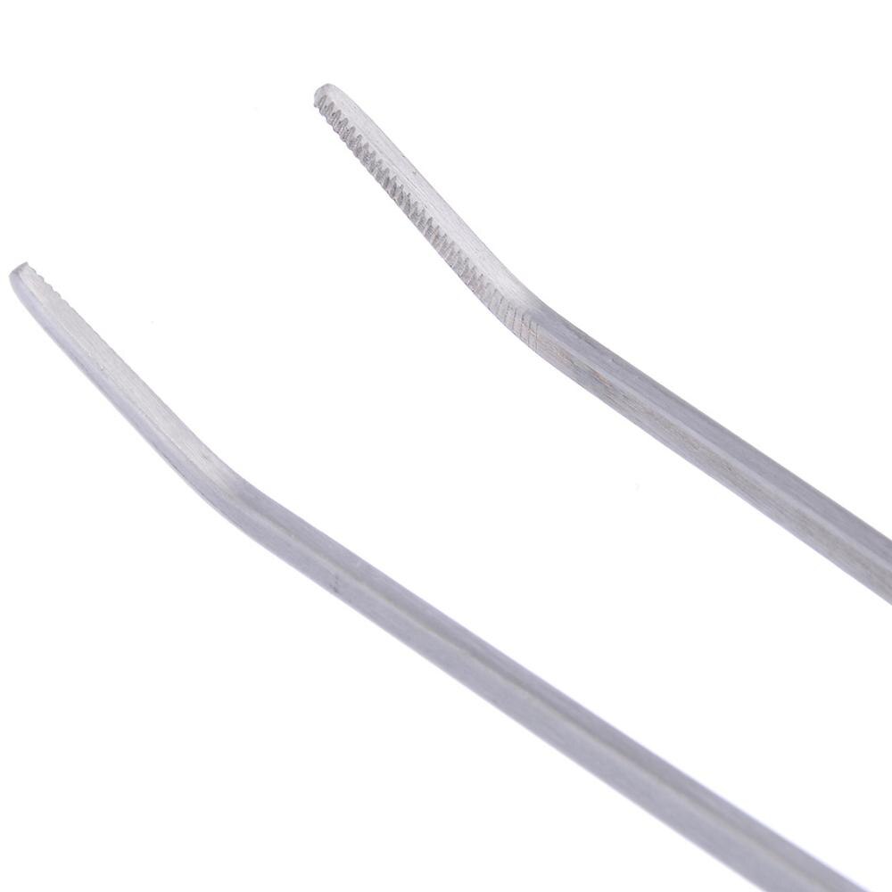 Lige/albue rustfrit stål tank pincet tang akvarie værktøj akvarium vandplanter pincet klip til rengøring værktøj