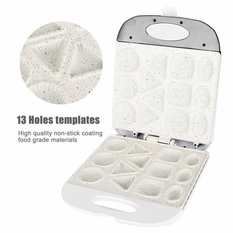 1400W Electric Cake Maker 13 Holes Automatic Cake Maker Toaster Baking Machine EU Plug 220-240V