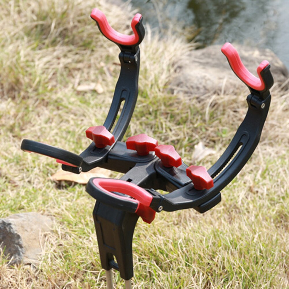 Universal Fishing Rod Racks 360 Degree Adjustable Fishing Pole Holder Universal Foldable Fishing Rods Fix Pole Rack Stand