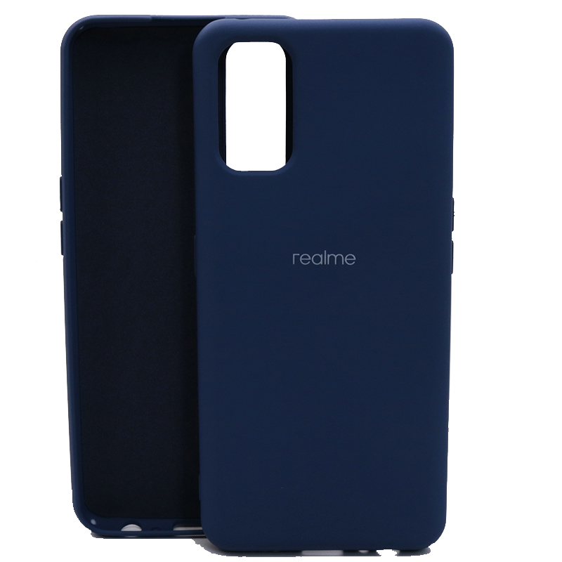 Stoßfeste schutzhülle aus flüssigsilikon für realme 7 Profi, passend für oppo realme 7 Profi, realme 7 und 7 Profi: Realme 7 / Seeblau