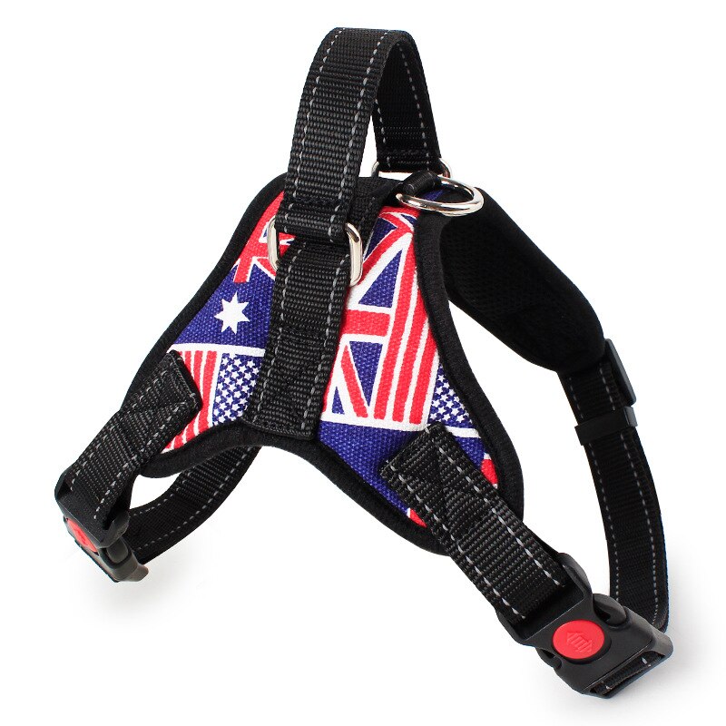 Pet Products, Towing Rope, Dog Chest Strap, Saddle Type Big Dog Pet Chest Clip: Mixed color / S