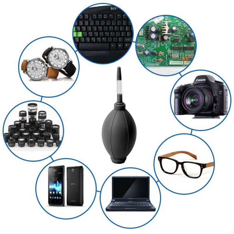 Anti-bacteria Digital Products Camera Lens LCD Screens Cleaning Air Blower Black Sep21