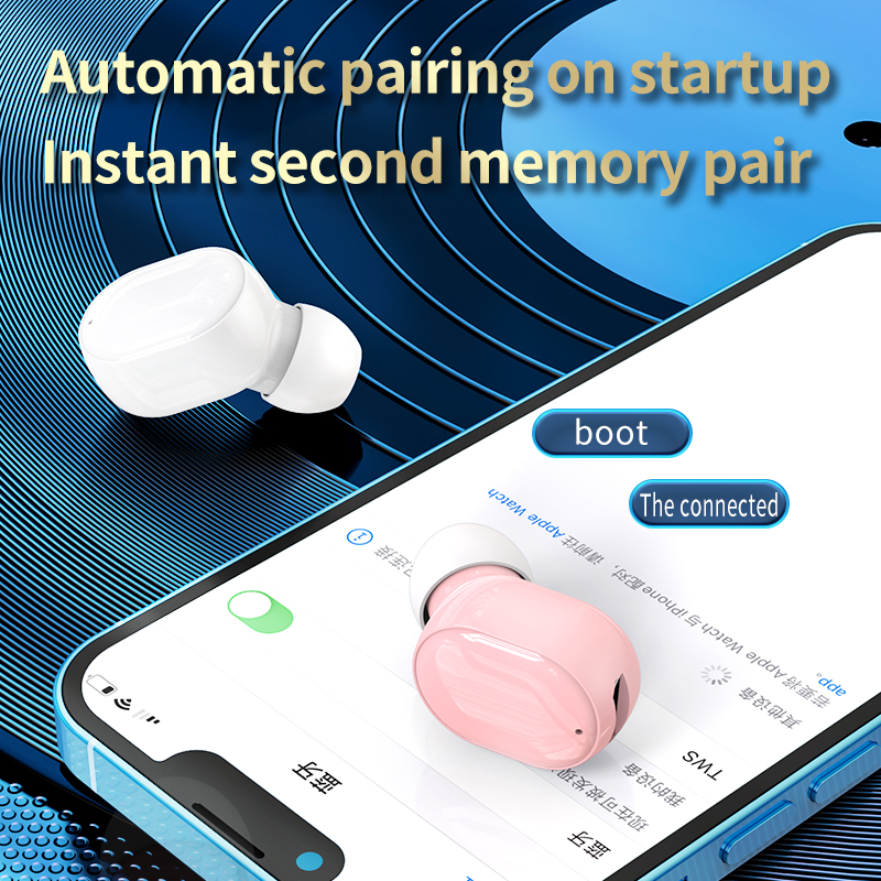 S8 sans fil dans l'oreille Mini Bluetooth écouteurs avec Microphone sport unique oreille réduction du bruit musique universel écouteurs