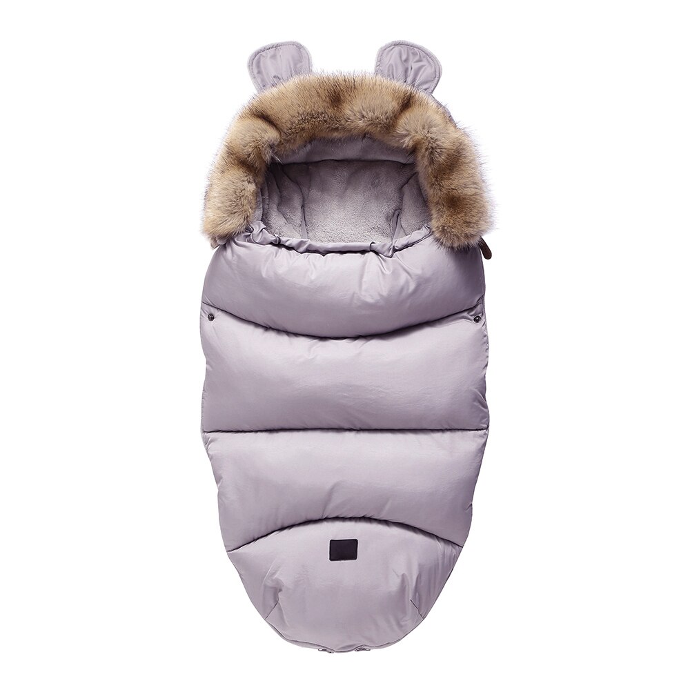 Envelop In Een Kinderwagen Baby Slaapzak Winter Sokken Slaap Zak Winddicht Warm Sleepsack Baby Voetenzak Voor Wandelwagen: gray