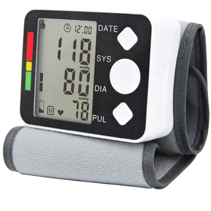 Engels Thuis Automatische Bovenarm Elektronische Bloeddrukmeter Bloeddruk Hartslag Tonometer Digitale Lcd Bloeddrukmeter