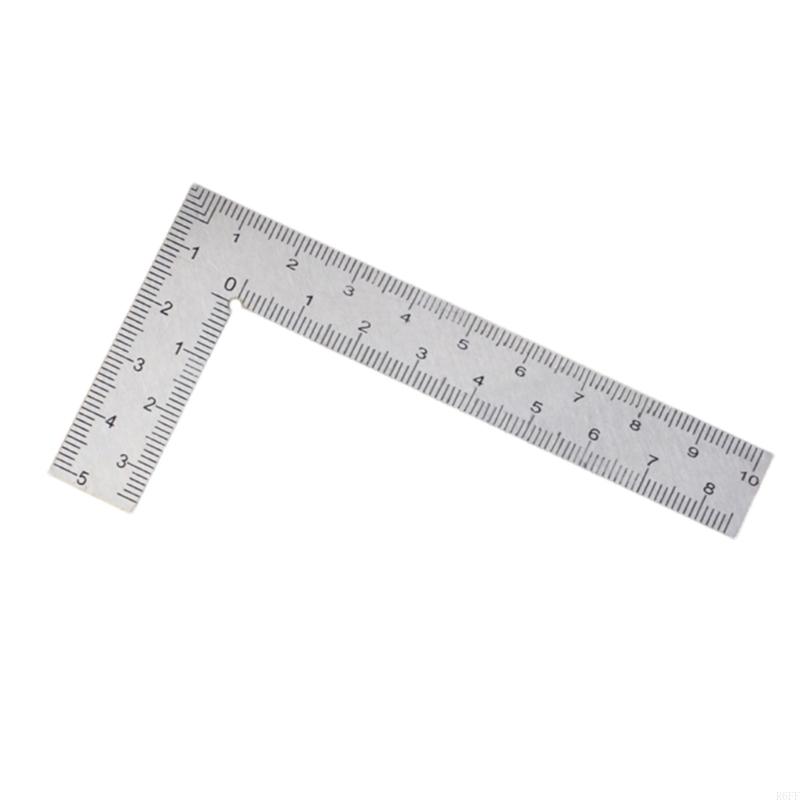 R6FF L Square Ruler Metal Square for Woodworking Measuring Furniture Making: WHITE