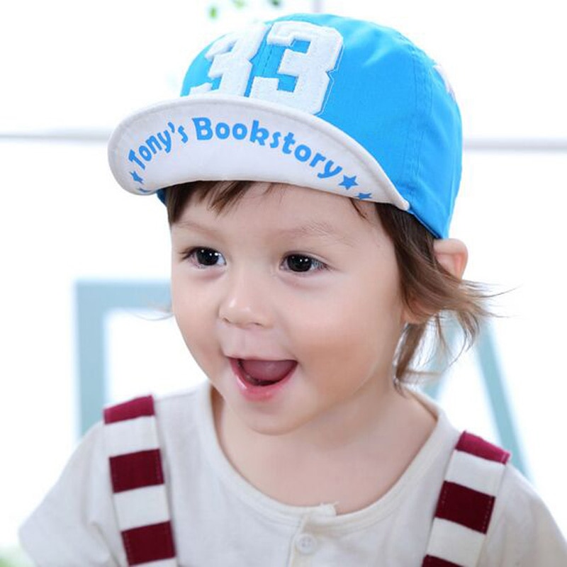 sombrero de bebé con letra 33 gorra de béisbol infantil de verano para niña gorras de algodón suave visores Snapback HT52045 + 30