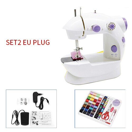 mini Macchina Da Cucire 12 Punti di Sutura per Cucire Uso Domestico EU/Spina DEGLI STATI UNITI Multifunzione Doppia Velocità di Doppio Filo Macchina da Cucire: CFGJ422