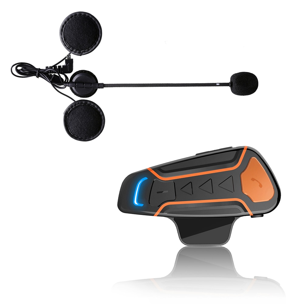 Waterdichte Motorcycle Headset Bluetooth Communicatie Systeem Walkie Talkie Headset Met FM Radio Functie