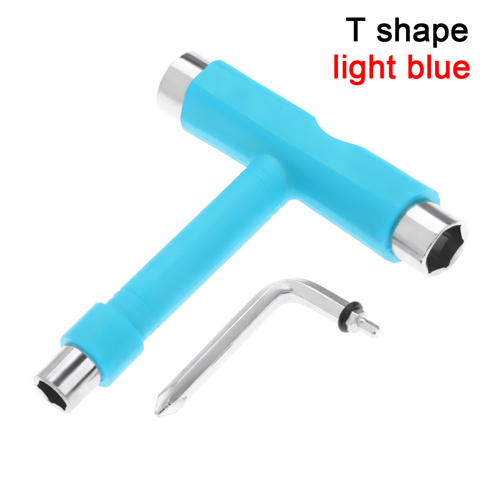 Professionele Alles In Een Universele Multifunctionele T/Y Vorm Skateboard Moersleutel Roller Skate Tool Skate Gereedschap Schroevendraaier: F