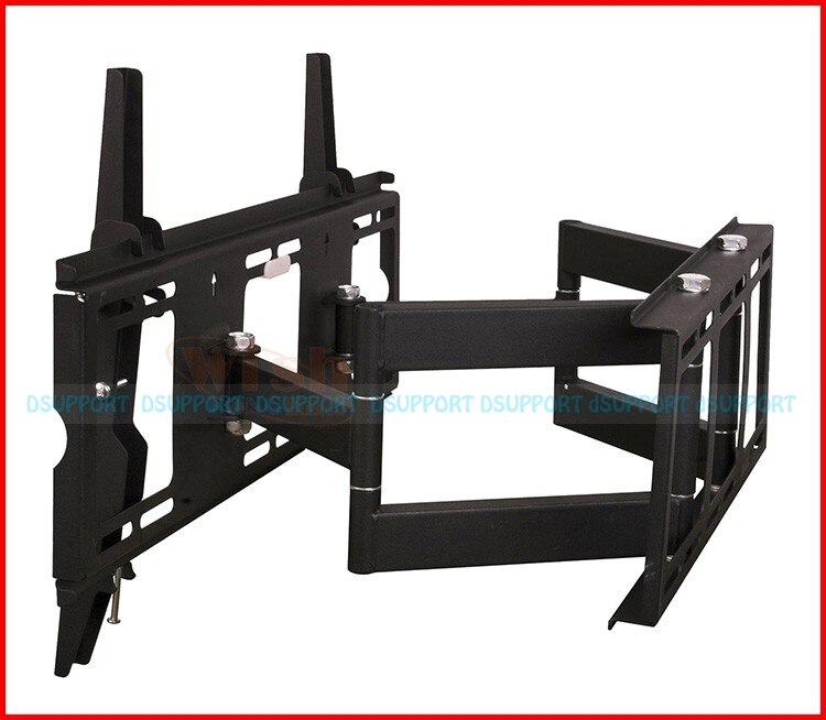 HEAVY DUTY Dual Arm 32-65 inch LCD LED Monitor TV Wall Mount Full Motion Swivel Tilt Bracket Arm