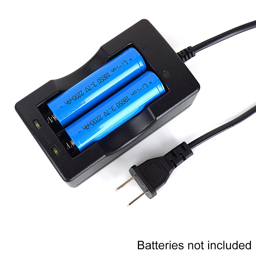 LED flashlight 18650 lithium battery charger US standard voltage 100-240V