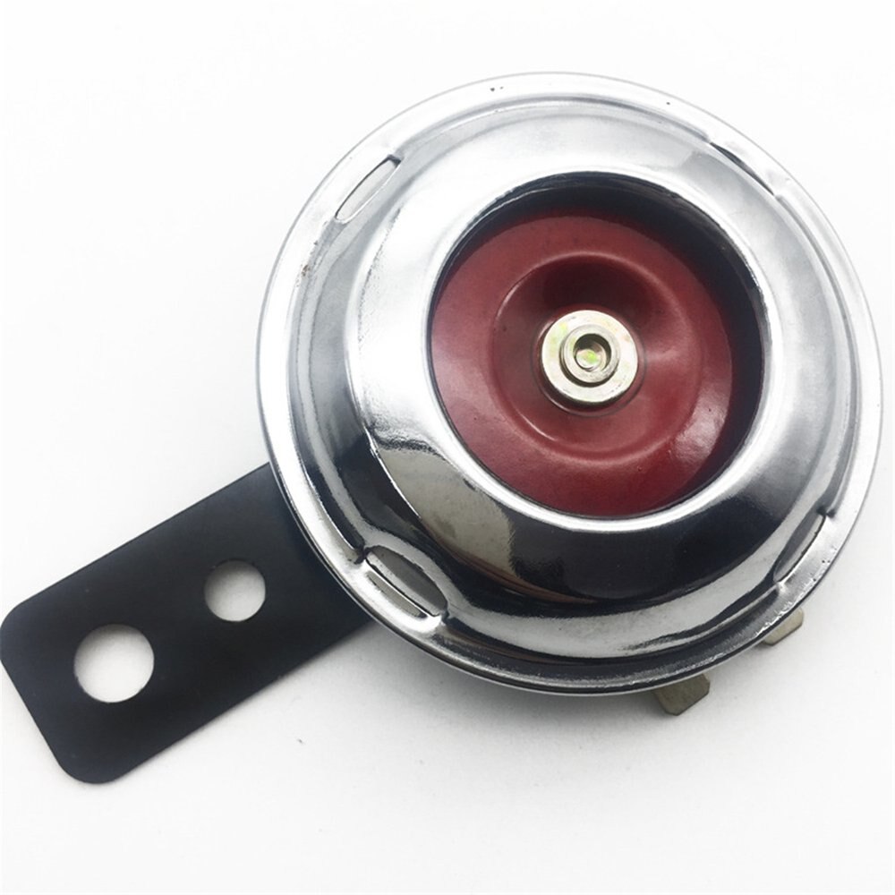 Klaxon Électrique Voiture/Moto 200DB - Son Puissant Type 'Meuglement De Vache', 12V, En Métal Et ABS Rouge - Pour Véhicule, Bateau