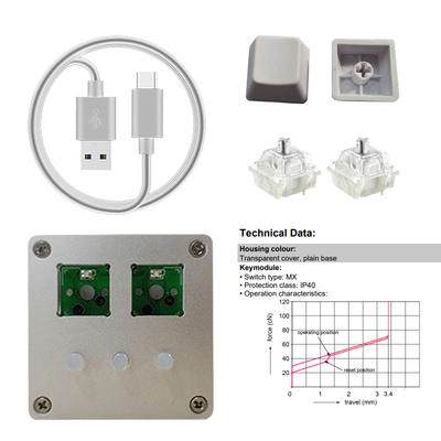 Amusing Keypad Pro OSu Muse Dash Mini multimedia hotkey/audio game Keypad touch pad: silver shell-silver