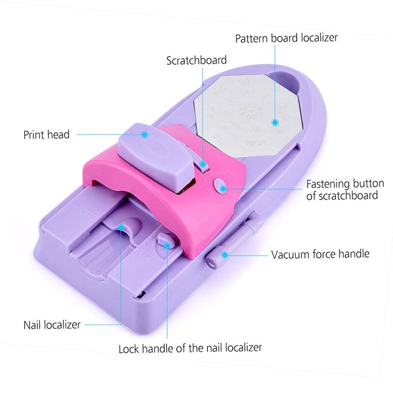 DIY Nail Art Machine Printer Pattern Manicure Machine Stamper Stamp Manicure Tool Set