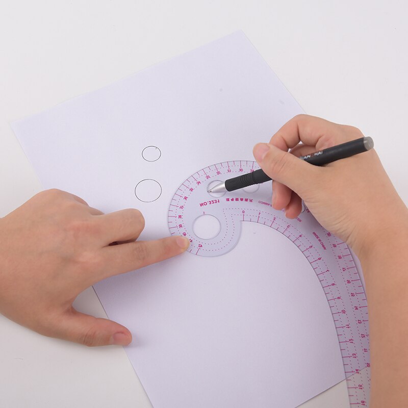 Comma Shape Measuring Tools Template Drawing Painting Craft Tool DIY Plastic Ruler French Curve Rule Gauges Tailor