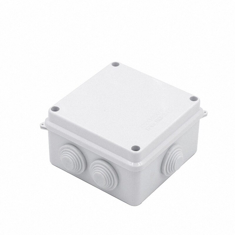 1pcs Waterproof Wire Junction Box Plastic with Rubber Plug Distribution Connector Box Detachable Panel Electric Accessories