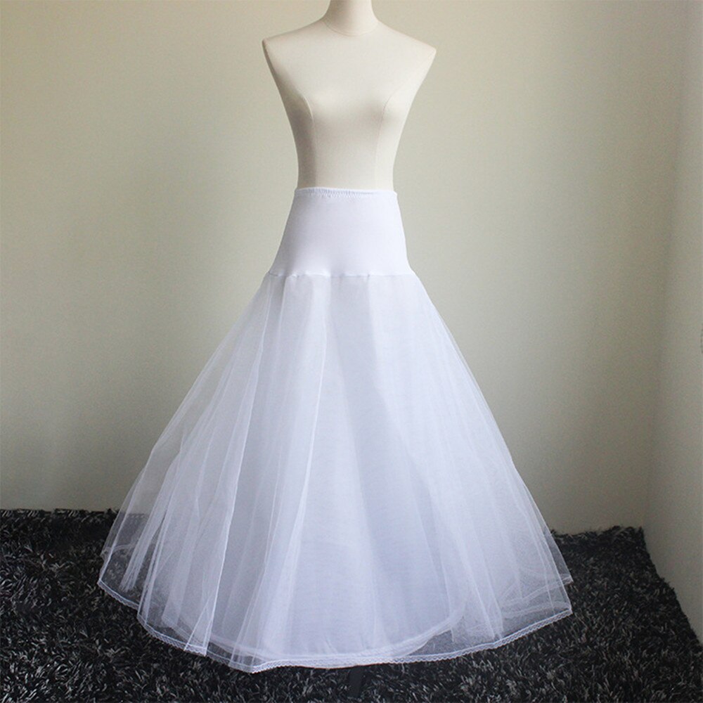 Hongfuyu Goedkope 2022 Mermaid Trouwjurk Petticoat Trompet Floor Lengte Rok Petticoat Crinoline Onderrok Voor Bruids Jurk