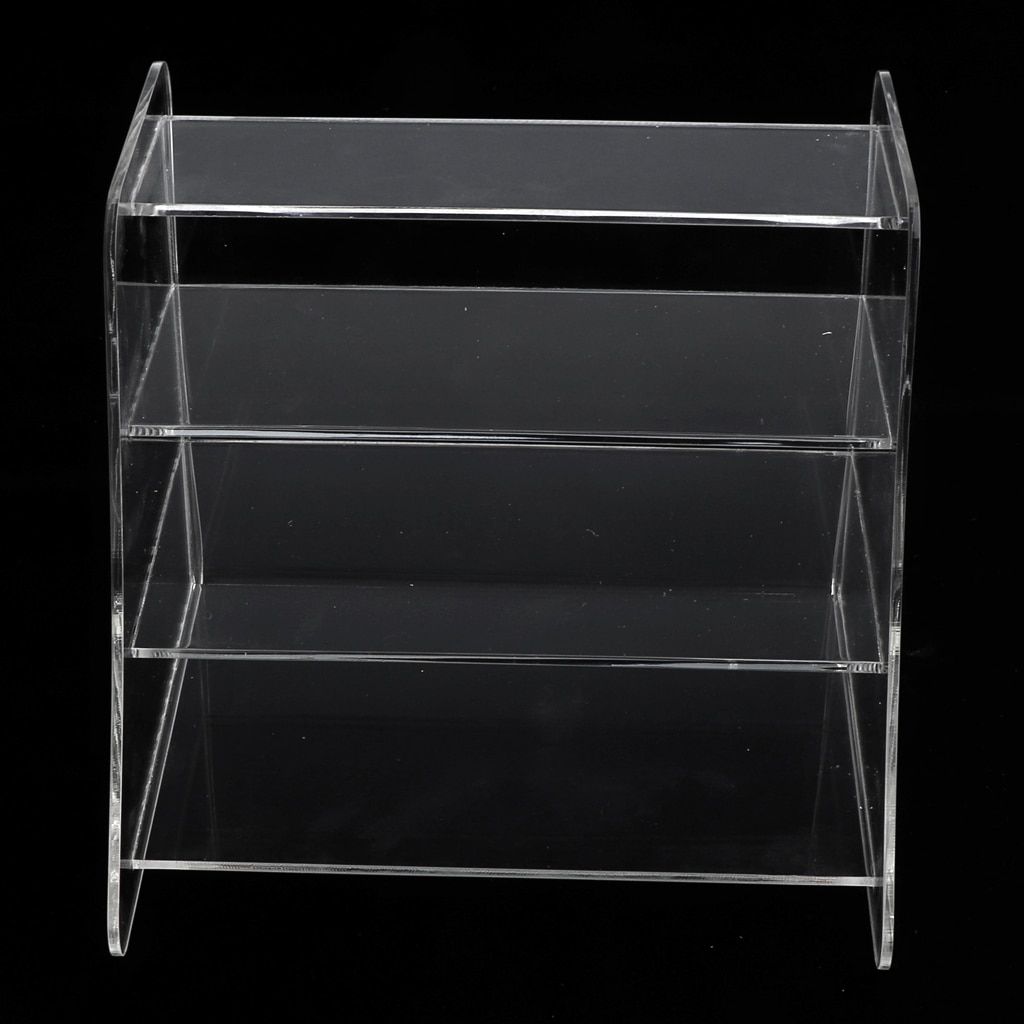 Clear Acrylic Cosmetic Storage Rack Makeup Jewelry Pallet Organizer Face Mask Holder for Bathroom Washroom Salon Beauty Studio