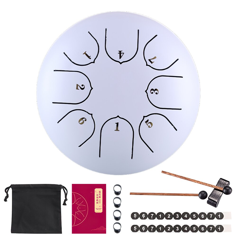 Hvru – tambour éthéré 6 pouces, 8 tons, série haut de gamme, Instruments de Percussion, réglage C, pour adultes et enfants,: 09(6 inch)