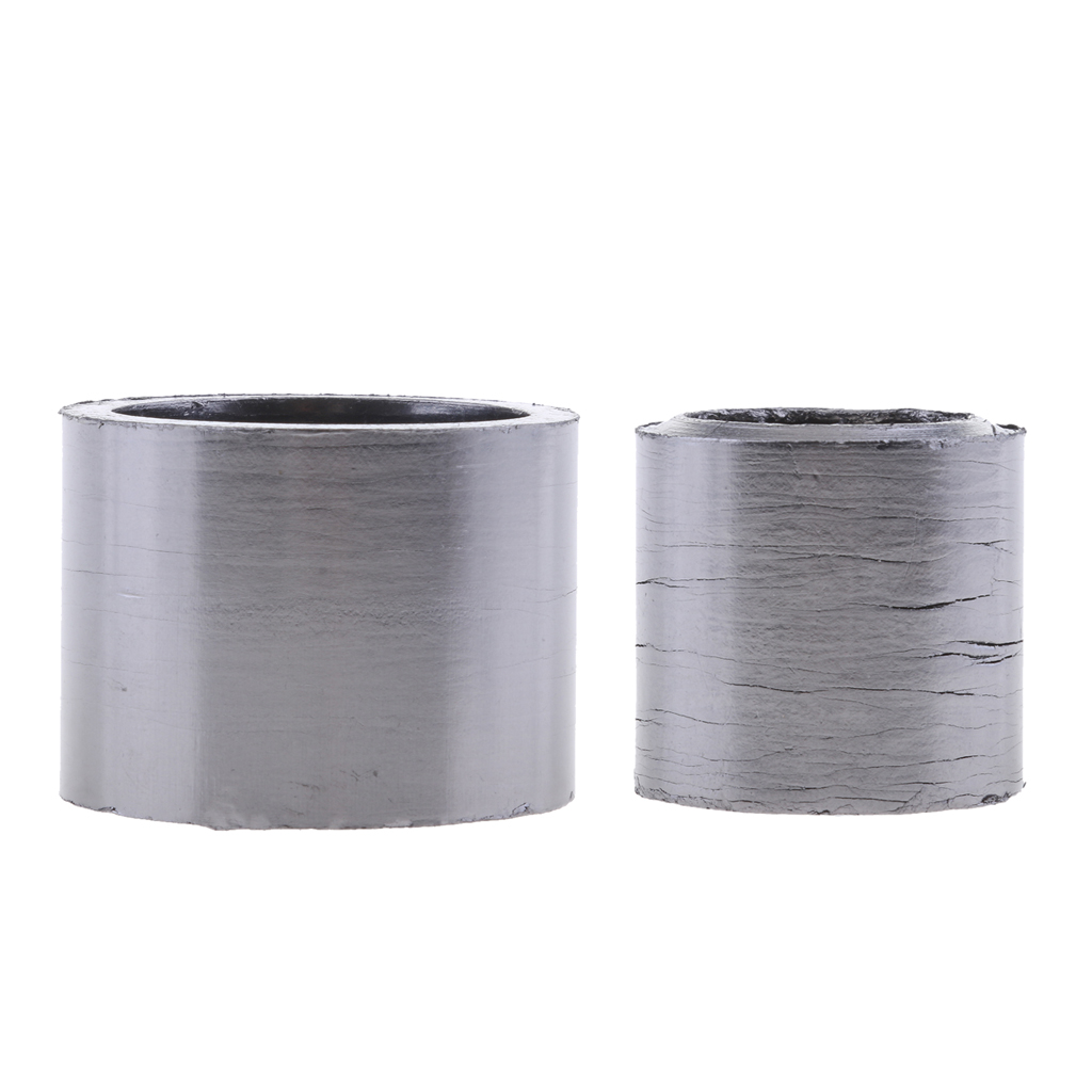 Junta de escape para motocicleta, anillo de sellado de fibra, 2 paquetes