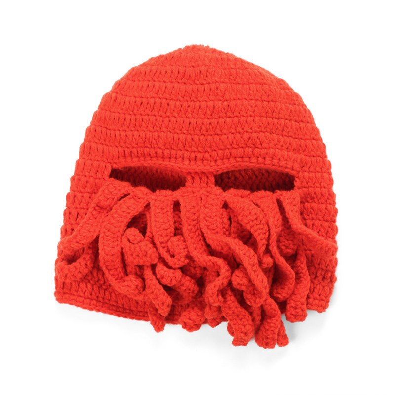 Fdbro Fietsen Maskers Octopus Grappige Tentakel Cthulhu Knit Beanie Skiën Cap Winddicht Masker Beschermen Warm Houden Gear Hoeden Helm: G