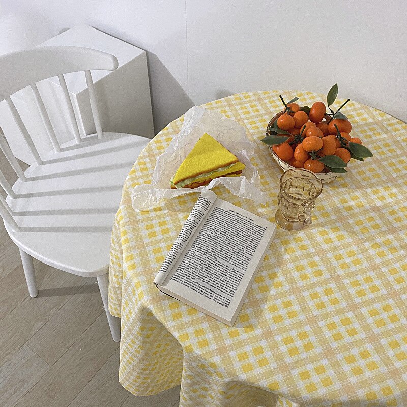 Tischdecke Koreanische Kleine Blumen- Licht und Atmungsaktive Sommer Heimat Dekoration Tuch Eis Frische Farbe Mädchen Schlafzimmer Dekoration