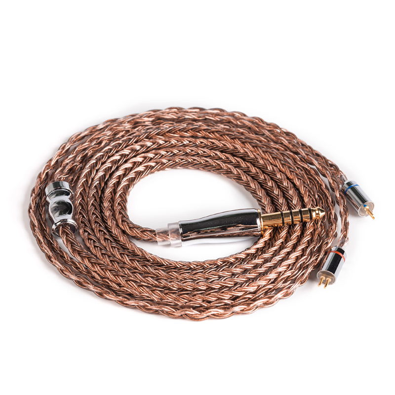 Cable de cobre de alta pureza Yinyoo 16 núcleos 2,5/3,5/4,4 MM con MMCX/2PIN/QDC TFZ para KZZS10Pro AS10 ZSNPRO C12 BA5 V90 BLON BL-03: 4.42PIN