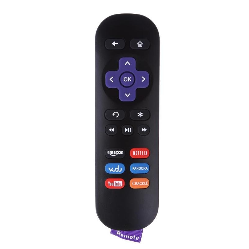1pc Newest technology Replacement Remote Control for ROKU 1/ 2/ 3/ 4 LT HD XD XS with Strap Black Smart Remote Control