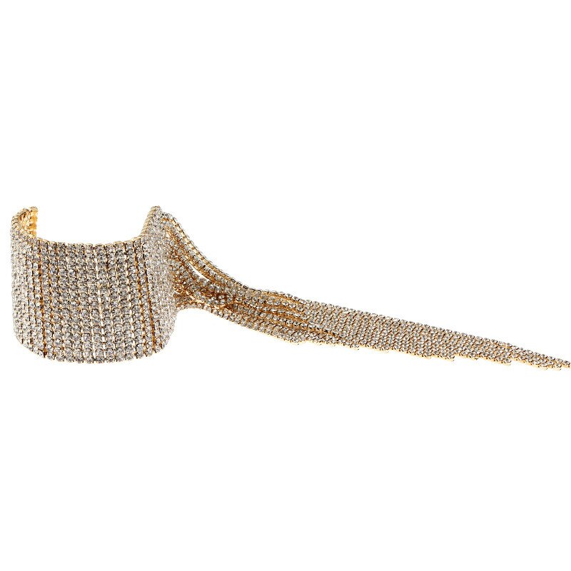 Kwastje Strass Armband voor Vrouwen Kristal Armbanden Charm Verklaring Bruiloft Vrouw Goud Zilver Luxe Hand Sieraden