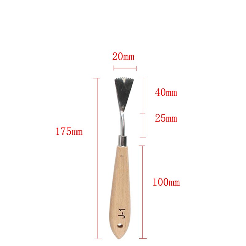 Artist Scraper Art Palette Oil Mix Scrape Knife Texture Draw Spatula Drawer watercolor Painter Paint Tool Student Pigment: Burgundy