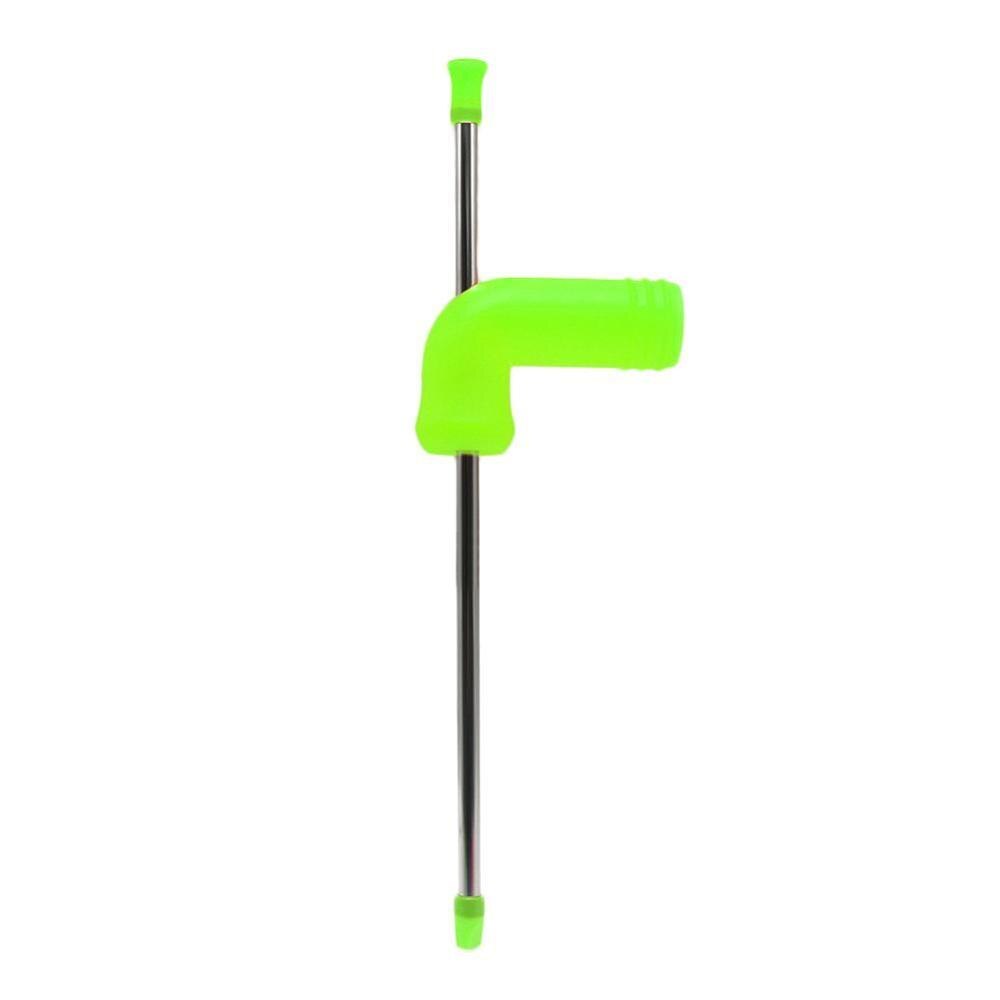 Öl snorkel halm öl bong tratt slammer festivaler party bar dricksverktyg dubbel öl snorkel dispenser: Grön