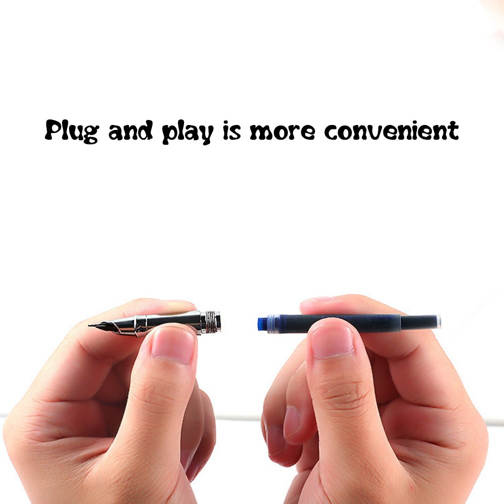 Colorful Disposable Fountain Pen Ink Compatible with All Standard Fountain Pens 5PCS for Calligraphy Writing NIN668