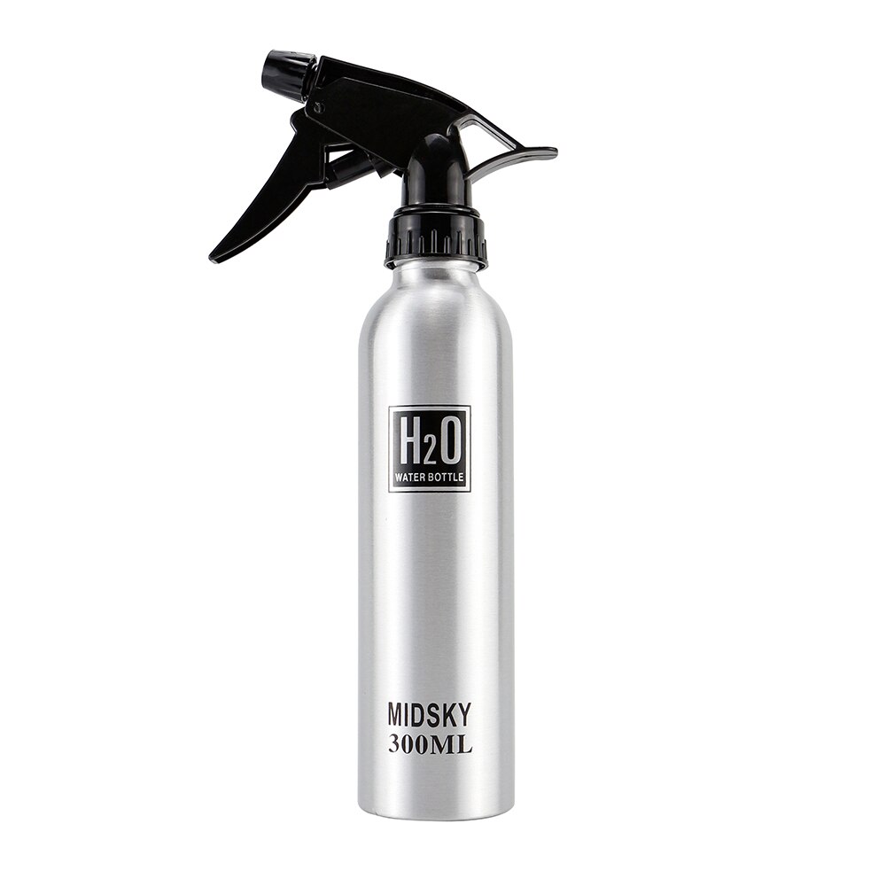 Pulvérisateur d'eau en aluminium pour Salon de coiffure, bouteille vide de 500ML, rechargeable, outils de pulvérisation pour coiffeur: 300ML-Silver