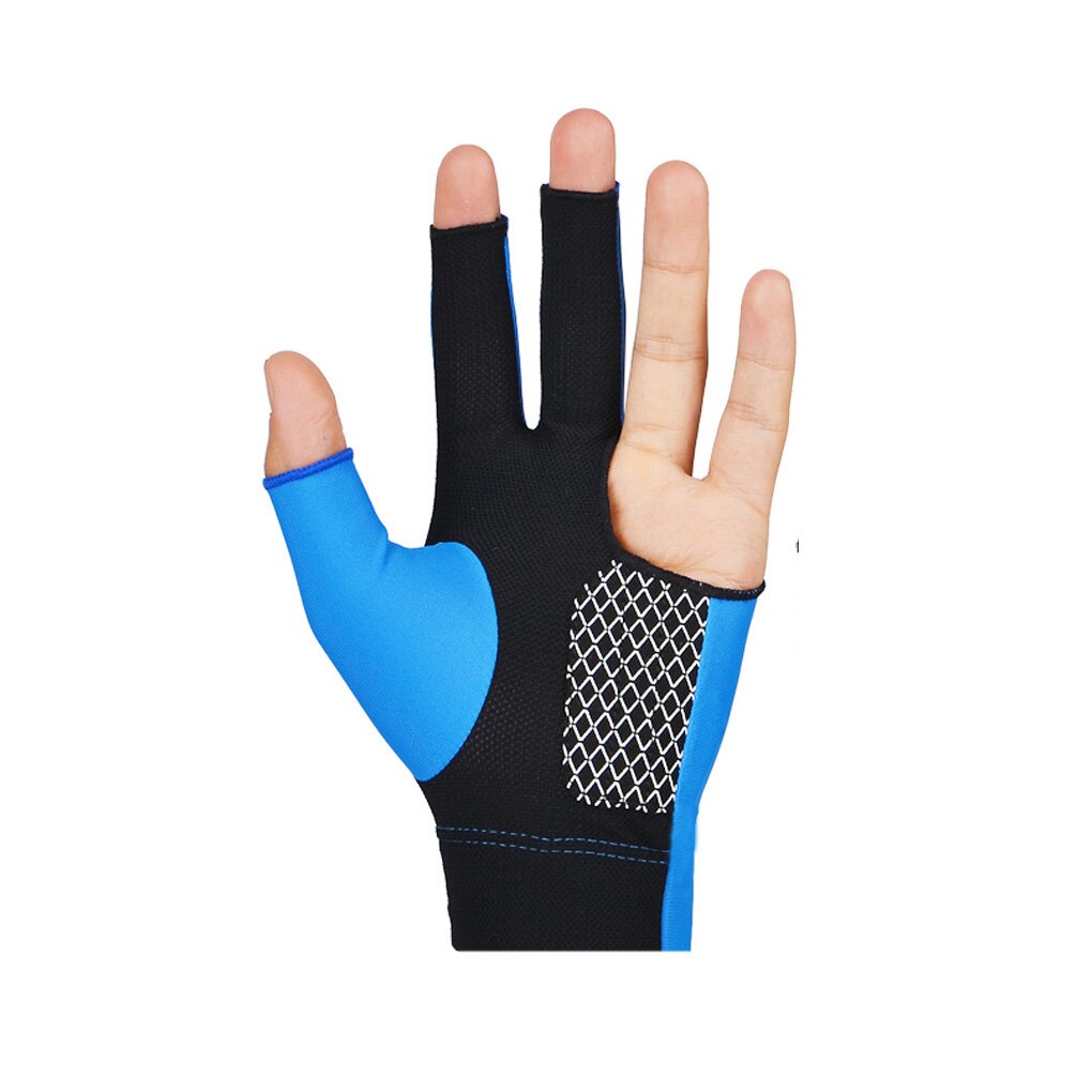 BOODUN-guantes de LICRA para jugar bolas de billar, antideslizantes, suaves, transpirables, 3 dedos: NO.1 / l