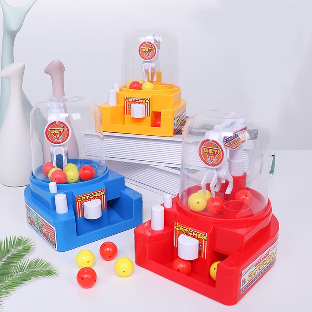 Girls And Boys Mini Ball Catching Machine Small Toy Plastic Candy Ball Gripper for Kid Educative Toy