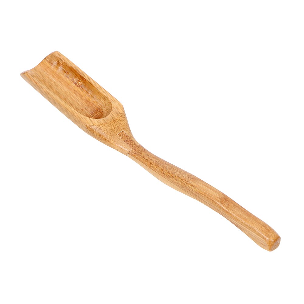 Natural Bamboo Tea Scoop Spoon Retro Style Delicate Tea Leaves Chooser Holder for Tea Honey Sauce Suger Coffee: Default Title