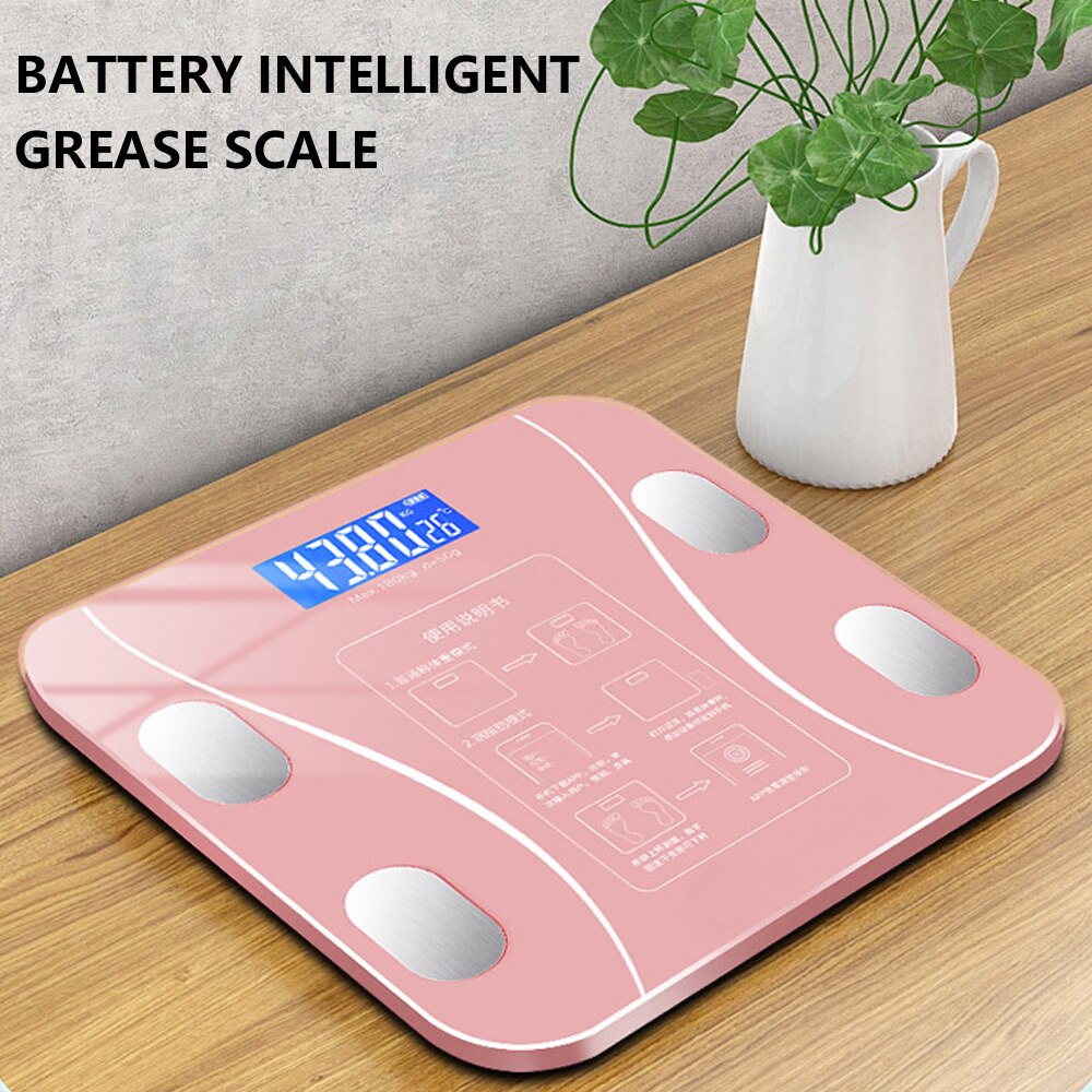 LED Digital Bathroom Weight Scale Bluetooth Body Fat Scale BMI Scales Smart Wireless Body Composition Analyzer Weighing Scales