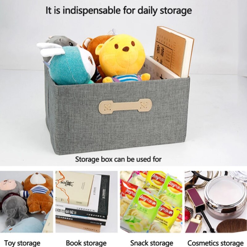 Organizers and Storage Box with Lids Closet Ornament Foldable Cube Baskets for Shelf Large Fabric Storage Bins Clothes Closet