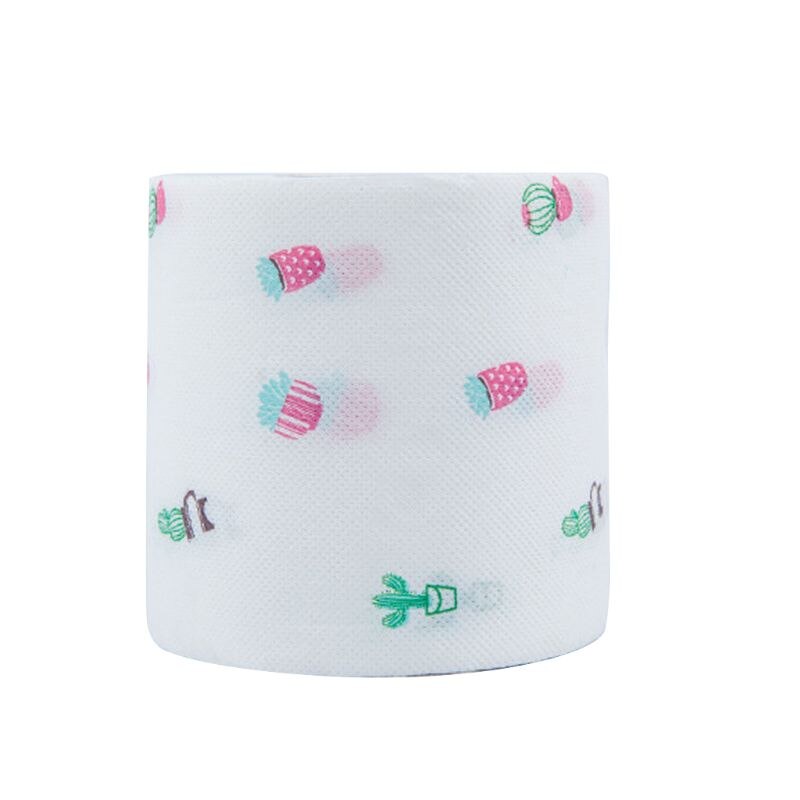 Funny Printed Pattern Toilet Paper 2 Layers 250 Sheets Wood Pulp Roll Paper 667D: Default Title