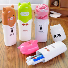 Cute Practical Household Towel Toothbrushes Children Holder Outdoor Travel Hiking Camping Tooth Brush Storage Case