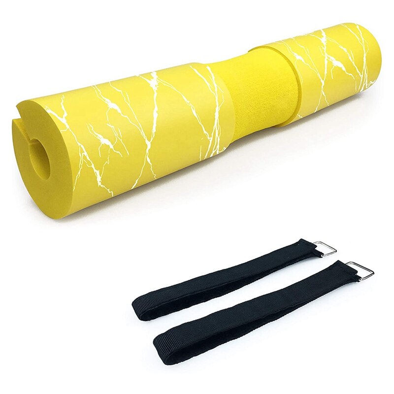 Barbell Pad Voor Squats, lunges En Hip Stoten-Squat Pad Gewichtheffen Bar Kussen Voor Nek En Schouder: YELLOW
