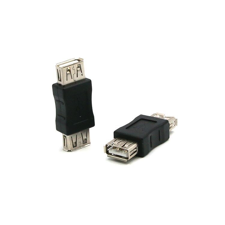 100 pcs USB 2.0 type A Female naar Female Extender Adapter Connector Koppeling F/F Converter