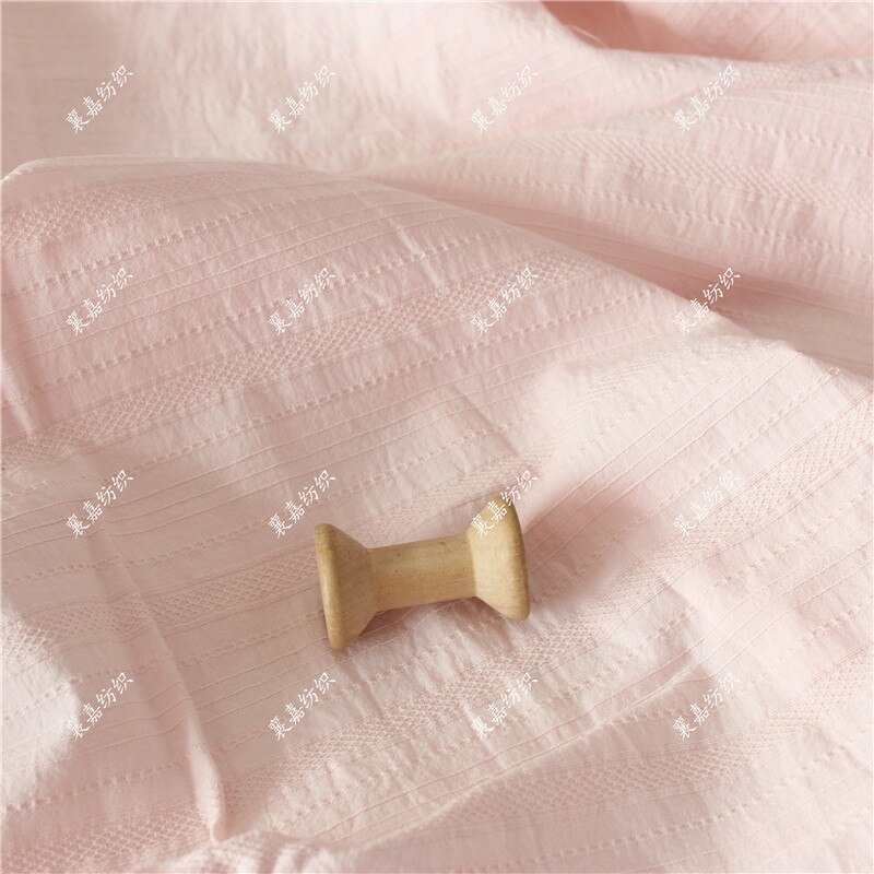 Katoen Stof Puur Katoen Vlakte Gewassen Jacquard Stof Vrouwen Overhemd Rok Stof Kinderkleding Stof