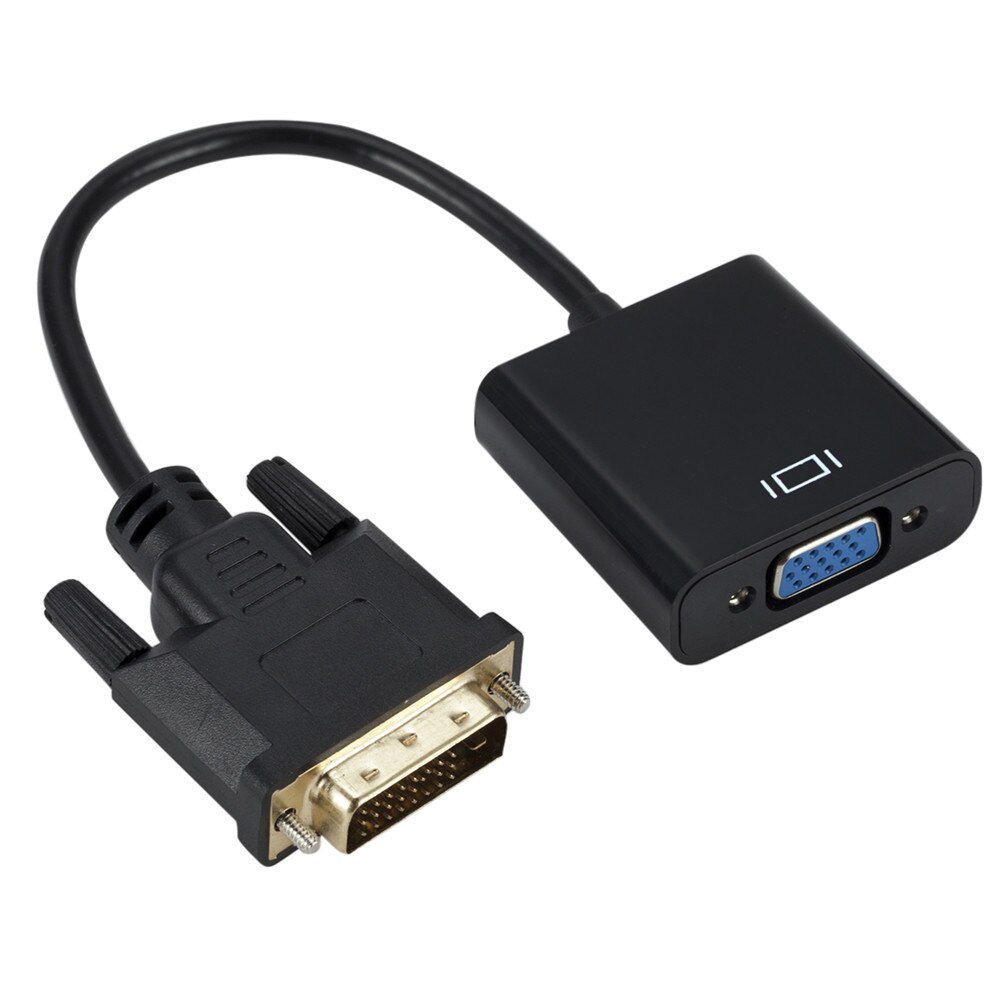 BGGQGG DVI Male to VGA Female Adapter Full HD 1080P DVI to VGA Adapter 25Pin to 15Pin Cable Converter for PC Computer Monitor: Default Title